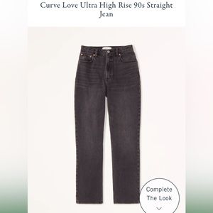 Abercrombie curve love straight jean 24 short